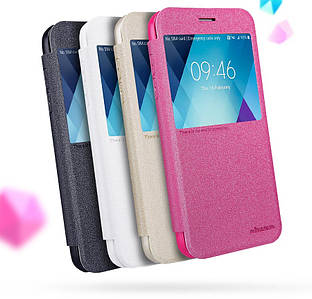 Шкіряний чохол Nillkin Sparkle для Samsung Galaxy A5 2017 Duos SM-A520 (4 кольори)