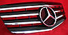 Решітка радіатора Mercedes W211 рестайл у стилі AMG (глянц/крим смужки), фото 4