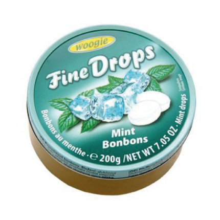 Льодяники Fine drops Mint Bonbons «М'ятні» 200g, фото 2