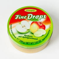 Льодяники Woogie Fine Drops зі смаком яблука 200g, фото 2