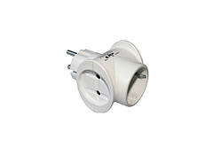 Мережевий розгалужувач-трійник із заземленням