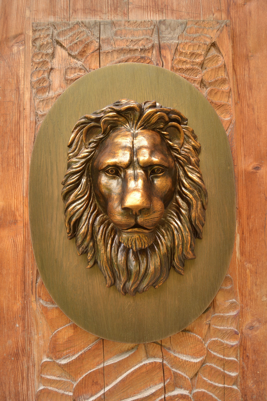 Настенный декор - большая голова льва - фото 2 - id-p489948735