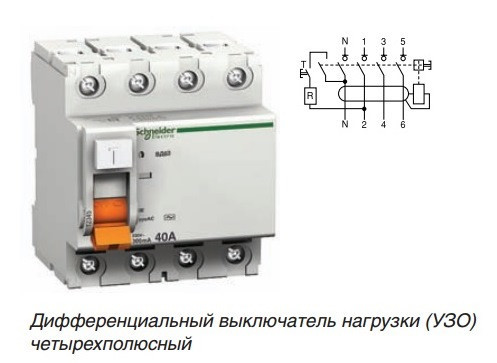 Дифференциальный выключатель (УЗО) 11463 ВД63, 4P 40А 30мА - фото 3 - id-p33757069