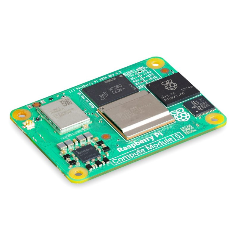 CM5102016 — Raspberry Pi Compute module 5 — 2,4 ГГц, 2 ГБ оперативної пам’яті, 16 ГБ eMMC WiFi/Bluetooth
