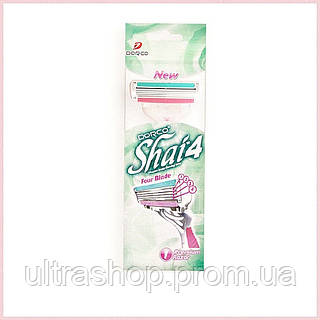 Одноразовый станок с четырьмя лезвиями для гигиены 163P1X33