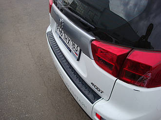 Накладка на задній бампер Peugeot 4007 2007-2013 р. в. Пежо 4007