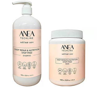 Набір для волосся: шампунь та маска Anea Deep Repair для глибокого відновлення по 1000 мл