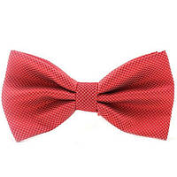 Краватка метелик Червона однотонна в ромбіки GBN-1027