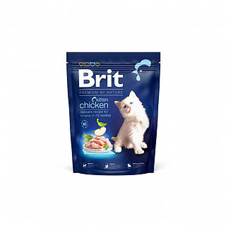 Корм сухой Brit Premium by Nature Cat Kitten для котят от 1-12 месяцев с курицей 300 г