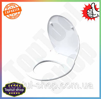 TS Сиденье унитаза с крышкой ZERIX Extra Line белое для унитаза крепление Slim Duroplast Soft-close Qu SHT55_Q