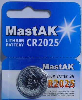 Дискова батарейка MastAK Cell Lithium 3V CR2025 (C5)