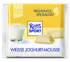 Шоколад Ritter Sport WEISSE JOGHURT -MOUSSE (БІЛИЙ ЙОГУРТОВИЙ МУС)) Німеччина 100г