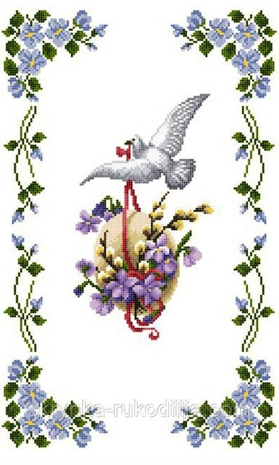 Заготовка для вишивки Великодній рушник ЗПР-023 Золота Підкова