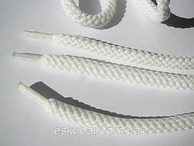 Шнурки для взуття 2 м, білі, діаметр 5 мм.
