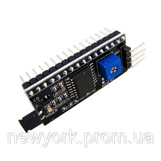 Модуль IIC I2C SPI интерфейс, 1602 2004, PCF8574T, Arduino newyork