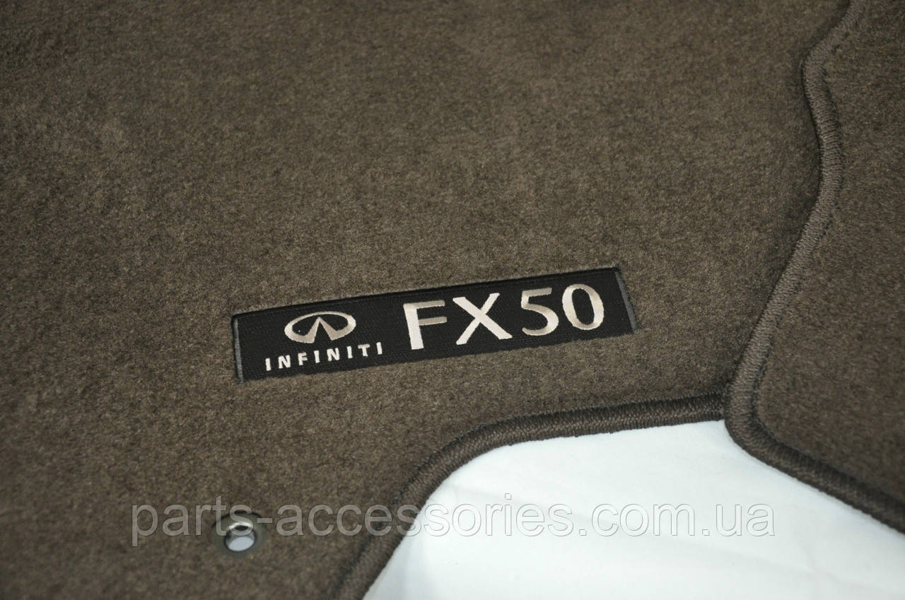Infiniti FX50 2009-2015 килимки килимки в салон велюрові коричневі передні задні Нові Оригінал