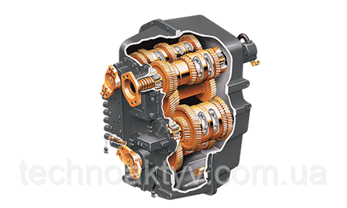 Силовая передача Плавное и надежное переключение передач. Мосты для тяжелых режимов работы Компоненты силовой передачи продолжают традиции надежности Steiger и обеспечивают передачу высокой мощности. Первая полная трансмиссия Steiger Powershift была установлена на трактор с приводом с двумя ведущими осями модели Panther 1000 в 1982 г. Современная трансмиссия Steiger Powershift с 16 передачами обеспечивает непревзойденное качество переключения передач за счет широтно-импульсной модуляции. Этот тип электронного управления обеспечивает мягкое переключение передач и снижает утомляемость оператора. Силовая передача Плавное и надежное переключение передач. Мосты для тяжелых режимов работы Компоненты силовой передачи продолжают традиции надежности Steiger и обеспечивают передачу высокой мощности. Первая полная трансмиссия Steiger Powershift была установлена на трактор с приводом с двумя ведущими осями модели Panther 1000 в 1982 г. Современная трансмиссия Steiger Powershift с 16 передачами обеспечивает непревзойденное качество переключения передач за счет широтно-импульсной модуляции. Этот тип электронного управления обеспечивает мягкое переключение передач и снижает утомляемость оператора.