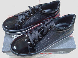 Стильні жіночі туфлі з натуральної шкіри МЗС 21741 чорні.