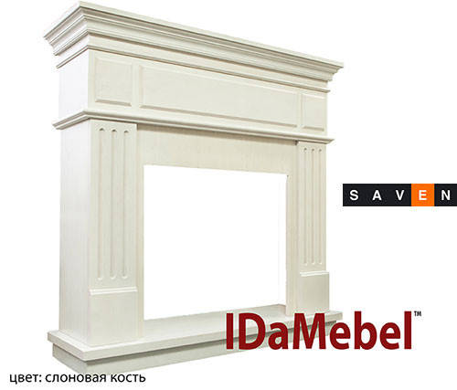 Камін портал для електрокаміна DIMPLEX IDaMebel New York (портал без топки під електрокаміни), фото 1