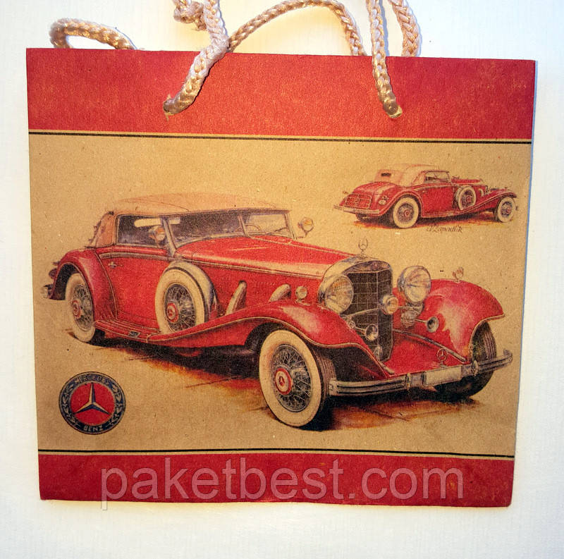 Крафт-пакет 16х16х8 ЧАШКА Крафт-022