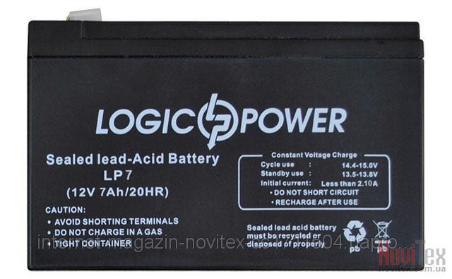 Акумулятор Logicpower 12v 7ah (lpm12-7)