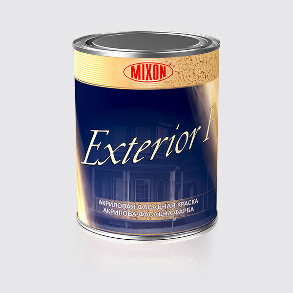 Фасадна фарба Mixon Exterior F. 5 л Безбарвна CLR, 0.9 л