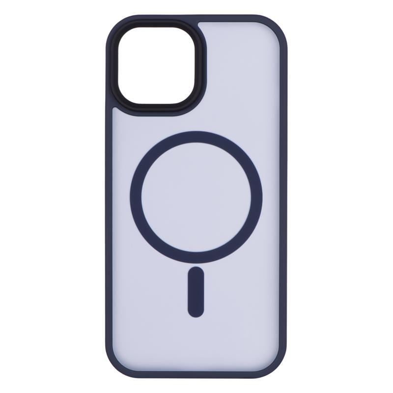Чохол 2Е Basic для iPhone 15, Soft Touch MagSafe Cover, синій темний, фото 1