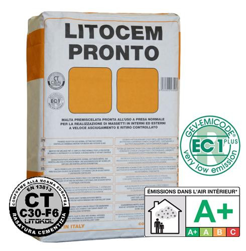 Попередньо змішаний, готовий до застосування склад із нормальним часом схоплювання LITOCEM PRONTO 25 кг