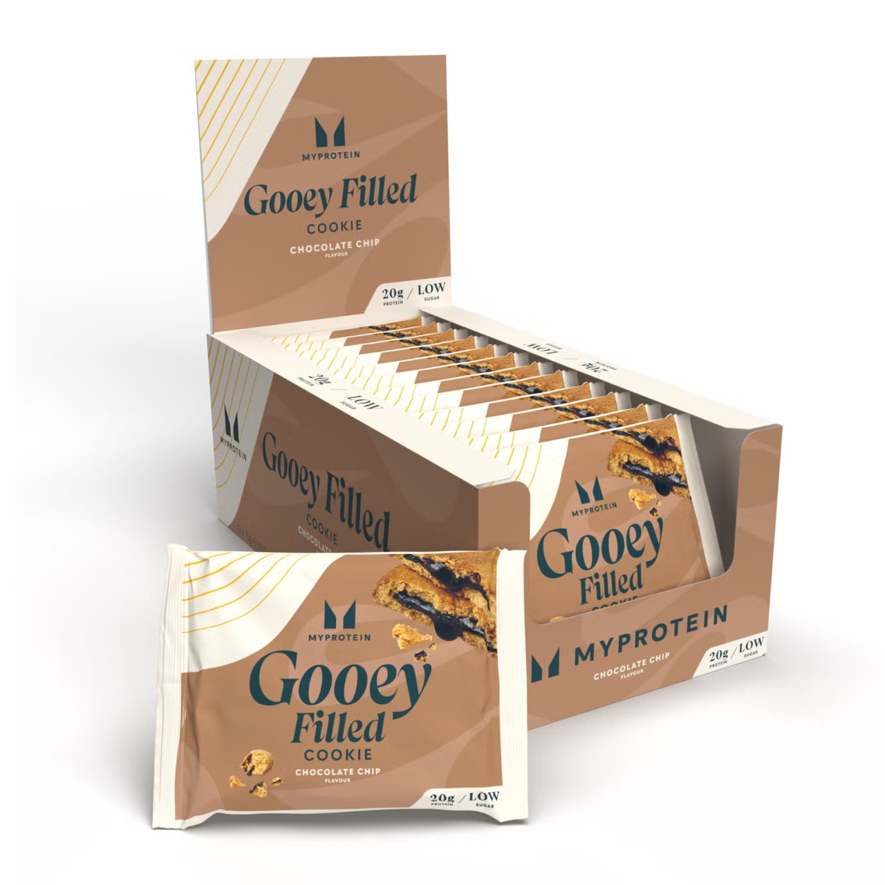 Protein Filled Cookie - 12x75g Chocolate Chip (До 06.26), фото 1