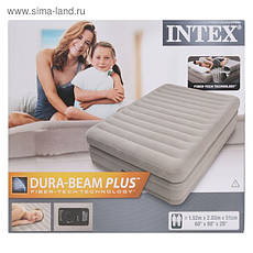 Intex 64446 надувне ліжко Pillow Rest Mid-Rise Bed 152х203х51см, фото 2