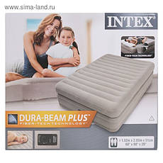 Intex 64446 надувне ліжко Pillow Rest Mid-Rise Bed 152х203х51см, фото 4