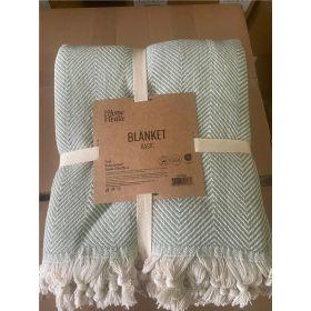 Плед ARDESTO Basic 150х200 см, 100% бавовна, зелений, фото 1