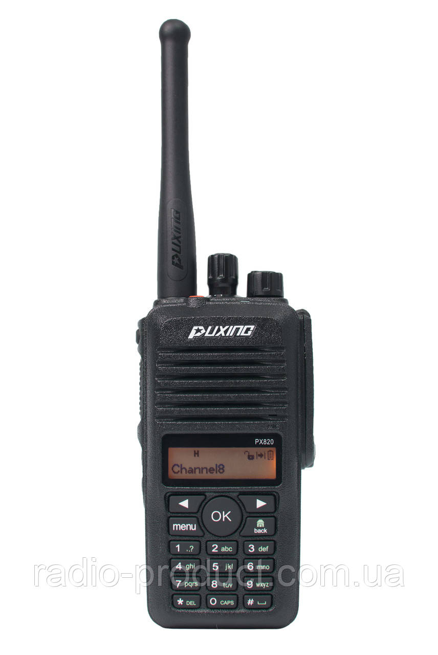 Puxing PX-820 UHF, IP67, DMR + Analog, радіостанція