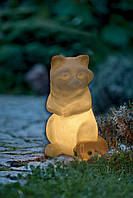 Садовий світильник-фігурка «Єнот» з напівпрозорого полімеру, 31 см