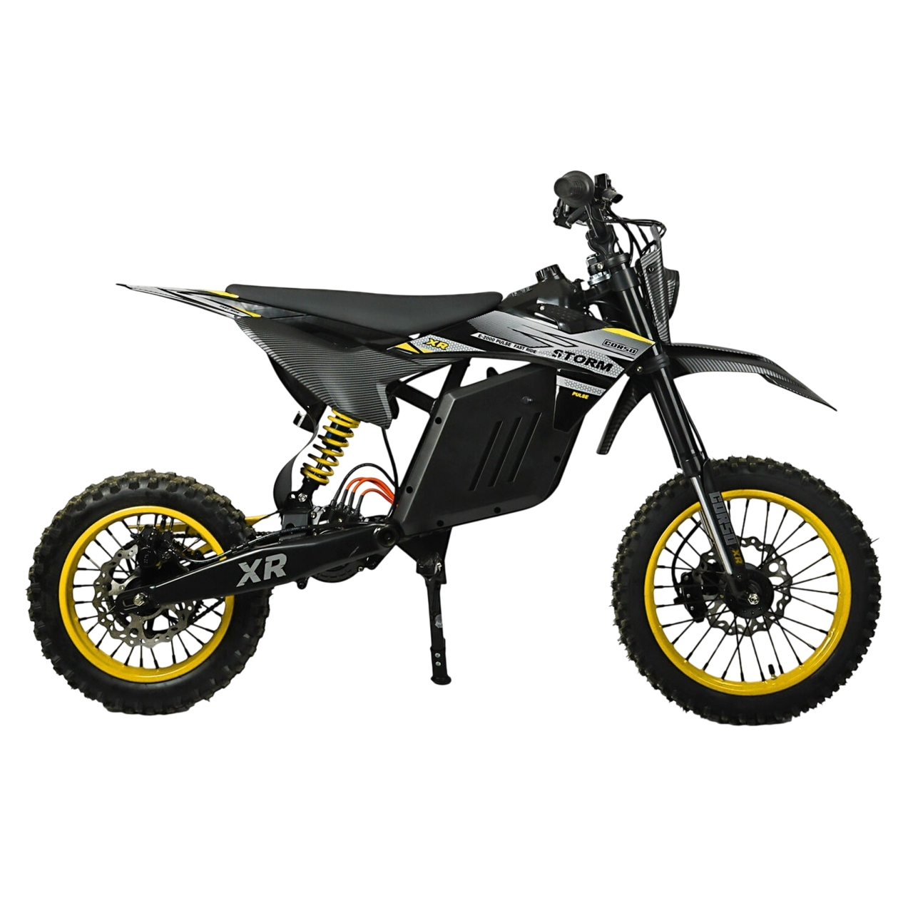 Corso Storm E-2000 Pulse, рама стальная, двигатель 2000W, аккумулятор литиевый 48V20.8AH, в коробке R-1988 Диртбайк электрический, фото 1