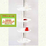 Полиця кутова для ванної PrimaNova N17, прозоро-блакитна, фото 3