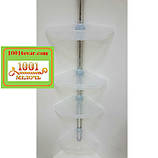 Полиця кутова для ванної PrimaNova N17, прозоро-блакитна, фото 2