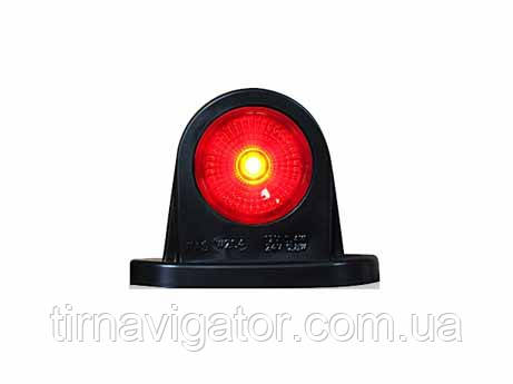 Габарите світлодіодний задній LED (червоно-білий, прямий, короткий), фото 1