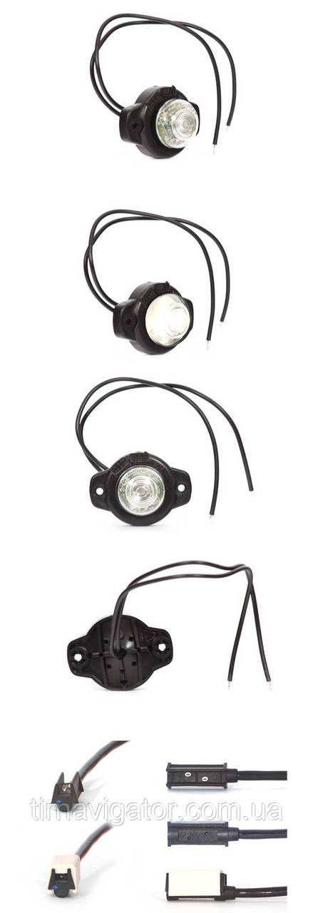 Габарит LED білий круглий Fi41 (JK-2.12)