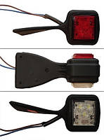 Габаритний-бічний ріг LED (біло-червоний, лівий)