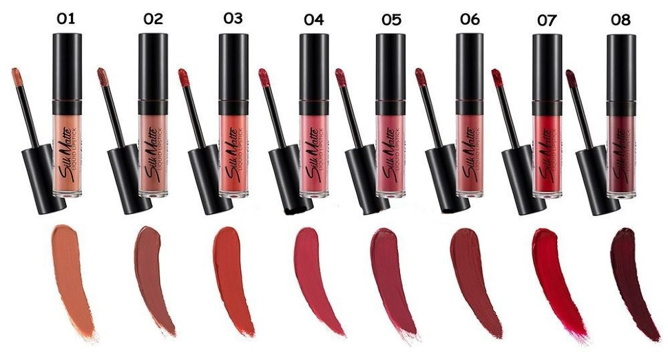 Рідка губна помада SILK MATTE 008 DARK VIOLET, 4,5 мл (2737208), фото 1