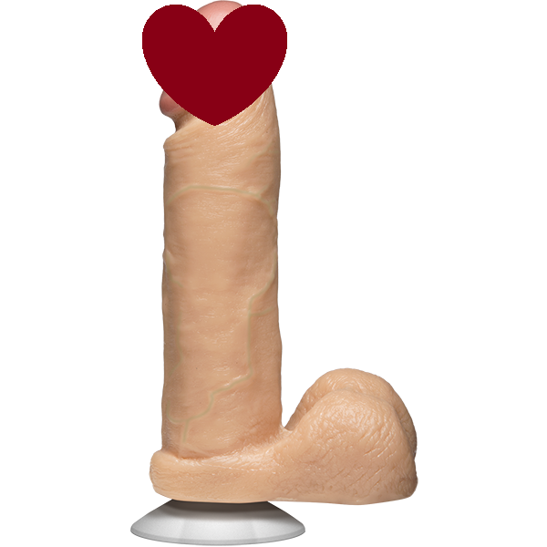 Фаллоимитатор Doc Johnson The Realistic Cock 8 inch White - PVC, Vack-U-Lock, диаметр 5,1см sexstyle