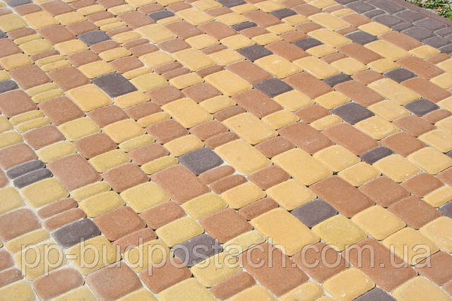 Тротуарна плитка Старе місто Золотий мандарин асортимент Тротуарна плитка Старе місто Золотий мандарин асортимент