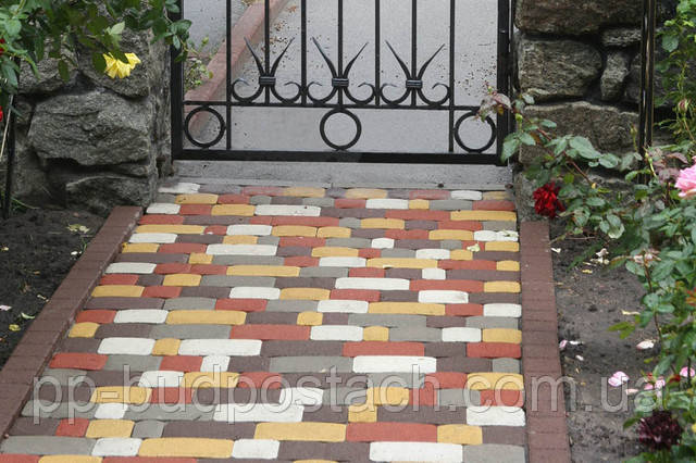 Тротуарна плитка Старе місто Золотий мандарин асортимент Тротуарна плитка Старе місто Золотий мандарин асортимент