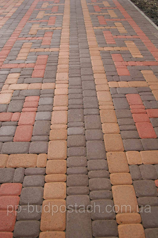 Тротуарна плитка Старе місто Золотий мандарин асортимент Тротуарна плитка Старе місто Золотий мандарин асортимент