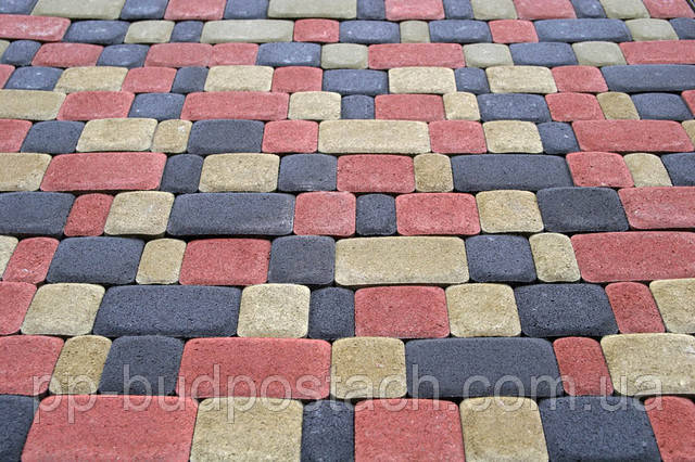 Тротуарна плитка Старе місто Золотий мандарин асортимент Тротуарна плитка Старе місто Золотий мандарин асортимент