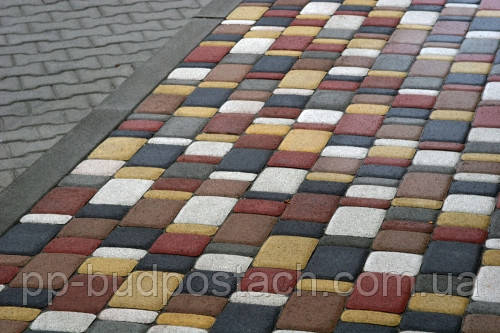 Тротуарна плитка Старе місто Золотий мандарин асортимент Тротуарна плитка Старе місто Золотий мандарин асортимент