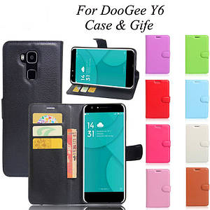 Шкіряний чохол-книжка для Doogee Y6 (9 кольорів)