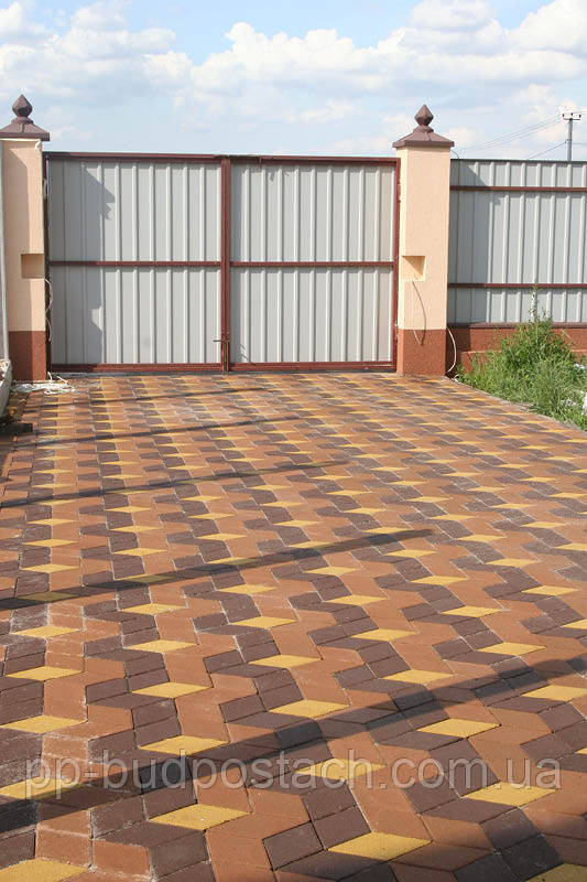 Тротуарна плитка Ромб Золотий мандарин асортимент Тротуарна плитка Ромб Золотий мандарин асортимент