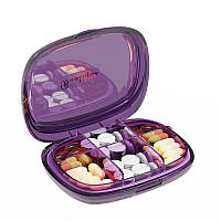 Органайзер для таблеток, Portable Transparent Pill Box, MEMOSAN, фиолетовый